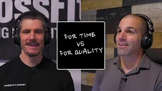 Varied Not Random #115: “For Time” vs “For Quality” workouts