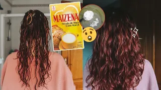 I made DIY hair gel with Cornstarch // Maizena gel for wavy hair