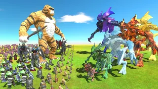 EVOLUTION of Raijin VS Melee Weapon Team - Animal Revolt Battle Simulator