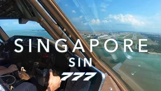 SINGAPORE | BOEING 777 LANDING 4K