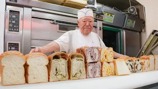 Amazing 90 Year Old Super Grandpa!! High Level Bread Making Japanese Bakers, The Best 4