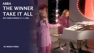 ABBA - The Winner Take It All [Performed at ZDF Show Express - 27 November 1980][ 4K ]