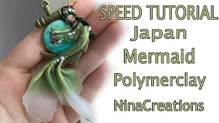 Speed Tutorial | polymerclay Japan Mermaid - NinaCreations