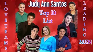 🏅🌟🏅Judy Ann Santos Top 10 Leading Men, Pls Don't Skip the Ads