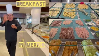 BREAKFAST IN HOTEL DREAMS JADE RESORT, MEXICO 🇲🇽