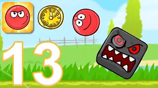 Red Ball 4 - Gameplay Walkthrough Part 13 - Gold Clock: Episode 1 Green Hills (iOS, Android)