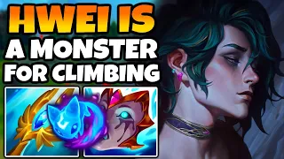 Hwei is an ABSOLUTE BEAST for CLIMBING right now. Even if you fall behind!