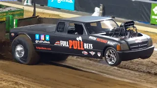 NFMS 2023 Truck Pull: Super Modified 2wd Truck finals. Louisville. National Farm Machinery Show