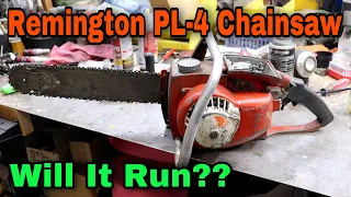 Awesome Vintage Remington PL-4 Chainsaw - Will It Run??