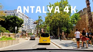 Driving Downtown To Lara Antalya  4K UHD   Turkey