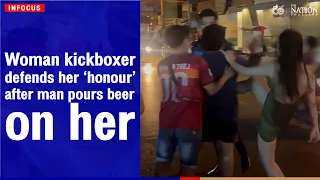 Woman kickboxer defends her ‘honour’ after man pours beer on her | The Nation Thailand