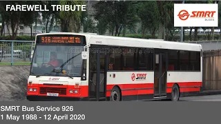 SMRT Bus Service 926 Farewell Tribute