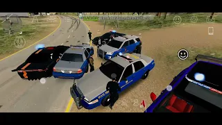 Most police I've ever seen in 1 place! Car Parking Multiplayer