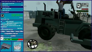 GTA San Andreas PS2 Any% Practice - Hugo_One Twitch Stream - 10/10/2017