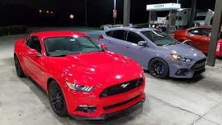 Focus RS vs Mustang 5.0 vs Mazda Speed 3 & WRX STI vs Mustang 5.0