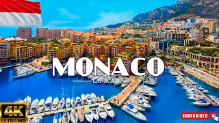 TRAVEL AROUND MONACO (4K UHD) | Wonderful Natural Landscape With Calming Music For New Fresh Day 4K