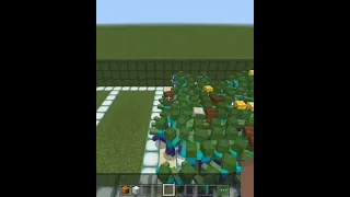 1 iron golem Vs 100 zombies #minecraft #shorts