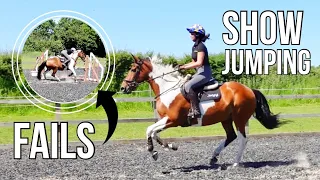 SHOW JUMPING TRAINING FAIL | My mare wasn't in the mood! 😩| Footluce Eventing