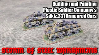 Building and Painting Plastic Soldier Company's Sdkfz.231 Armoured Cars | Storm of Steel Wargaming