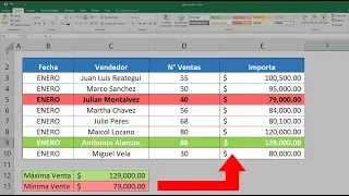 Formato Condicional para resaltar filas con color de Relleno en Excel