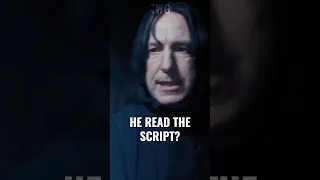 Do you know why Alan Rickman took the part of Snape? #harrypotter