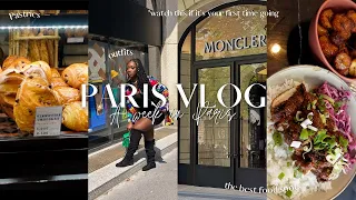 TRAVEL VLOG | spend a week in PARIS with me! food spots, cafes, shopping, outfits + more