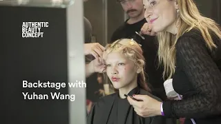 Backstage with Yuhan Wang for London Fashion Week SS24