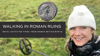 WALKING IN ROMAN RUINS Part 2 /// Metal detecting 2000 years of UK history (even Roman boot nails!)