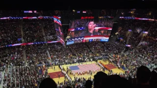 Cleveland Cavalier Fans Sing National Anthem Opening Night 2016-2017