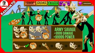 STICKMAN LEGION EQUIP SAVAGE ARMOR FULL TROOP FINAL BOSS | STICK WAR LEGACY - KASUBUKTQ