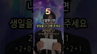 생일로 알아보는 나의 운명