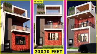 20x20 Feet Small House Design #shorts