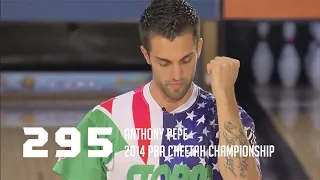 PBA Nearly Perfect | Anthony Pepe Bowls Rare 295 Game in 2014 PBA Cheetah Championship