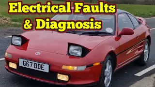 Toyota MR2 Mk2 SW20 Electrical faults | Interior | Door wiring | Harness | Diagnostic & Repair Pt 1