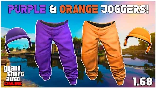 *UPDATED* HOW TO GET PURPLE & ORANGE JOGGERS + BULLETPROOF HELMETS | GTA ONLINE