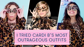 I tried Cardi B's Most Outrageous Looks | The Dressing Room Challenge