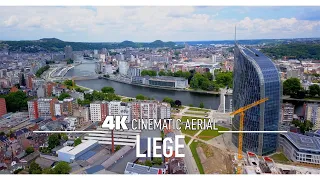 LIEGE LUIK 🇧🇪 Drone Aerial 4K 2024 | Liège Belgium Ultra HD