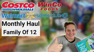 Monthly Grocery Haul For Family Of 12 ~ April 2024