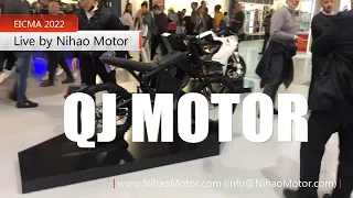 E9 (QJ MOTOR 2023 new model) EICMA 2022 motorcycle show live by Nihao Motor