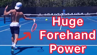 Huge Forehand Power (Copy The Diego Schwartzman Tennis Forehand)