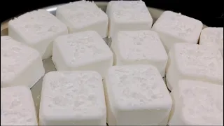 Fresh White Soda|Thick Large Squares|Satisfying Asmr video|Sleepaid