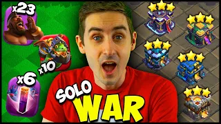 Can I WIN Solo vs Subscribers?? Playing EACH Town Hall in War!