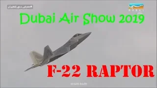 F 22 Raptor's The Best Aerial Display at Dubai Air Show 2019