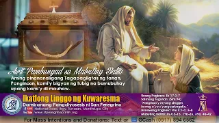 4PM Mass | Ikatlong Linggo ng Kuwaresma - Marso 12, 2023