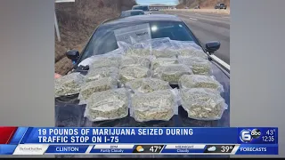 19 Pounds of Marijuana Seized During Traffic Stop on I-75