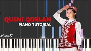 Құсни Қорлан на Пианино / Ноты / Текст PIANO TUTORIAL