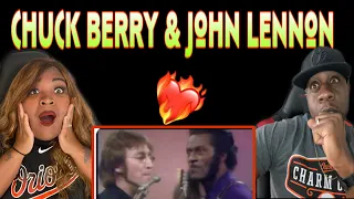SUPER TALENTED!!!  CHUCK BERRY AND JOHN LENNON - MEMPHIS TENNESSEE & JOHNNY B. GOODE (REACTION)