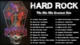 HARD ROCK || The Best Hard Rock Of 70s 80s 90s || Black Sabbath, Metallica, AC/DC, Iron Maiden,...