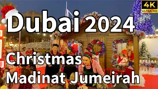 Dubai Madinat Jumeirah 🇦🇪 The Most Popular Christmas Market In Dubai! [ 4K ] Walking Tour