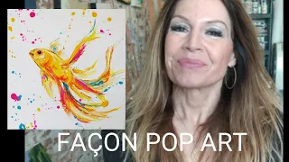 POISSON FAÇON POP ART par Nelly LESTRADE